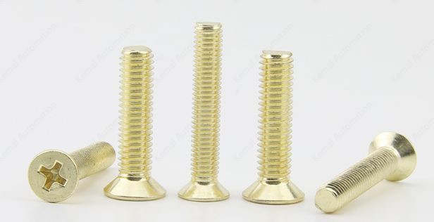 Golden Flat Head Screws M3*140